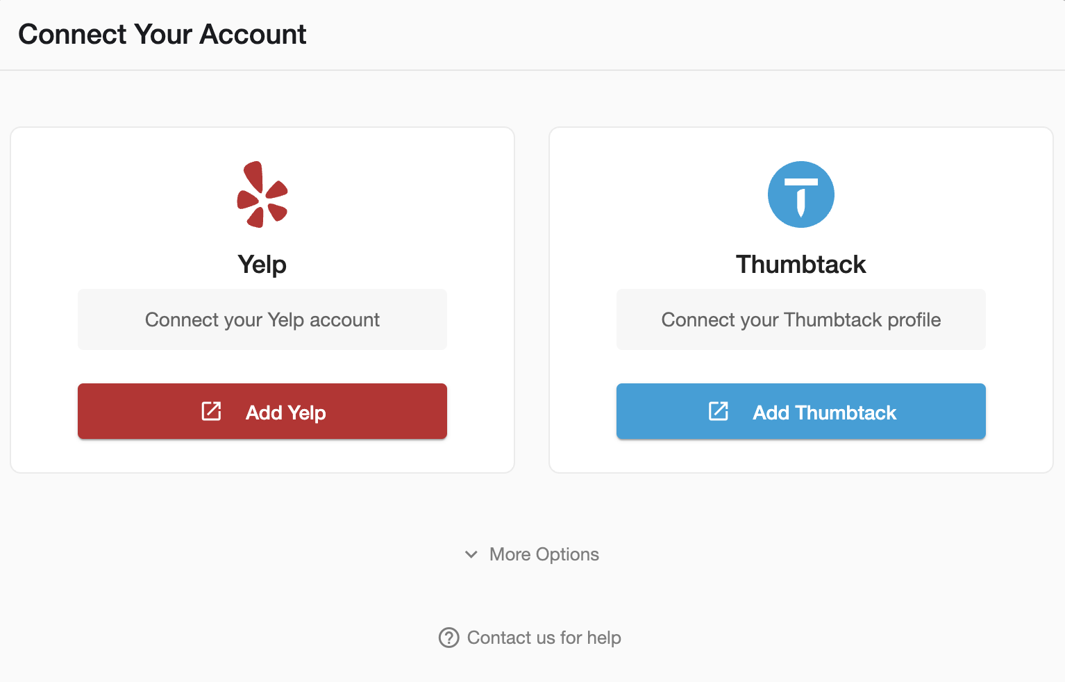 Yelp Bot Connect Your Account
